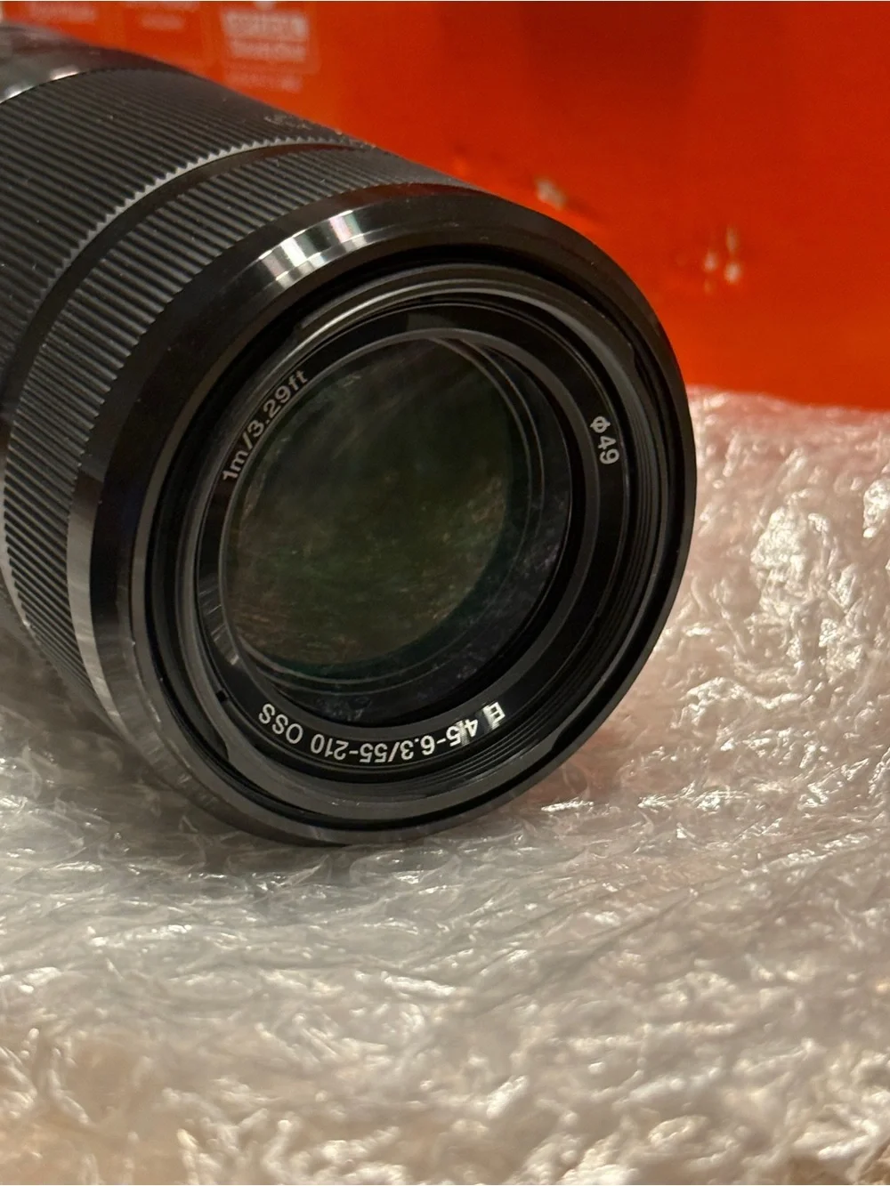Sony Black E 55-210mm F4.5-6.3 OSS Lens w/ box, and manuals in perfect condition